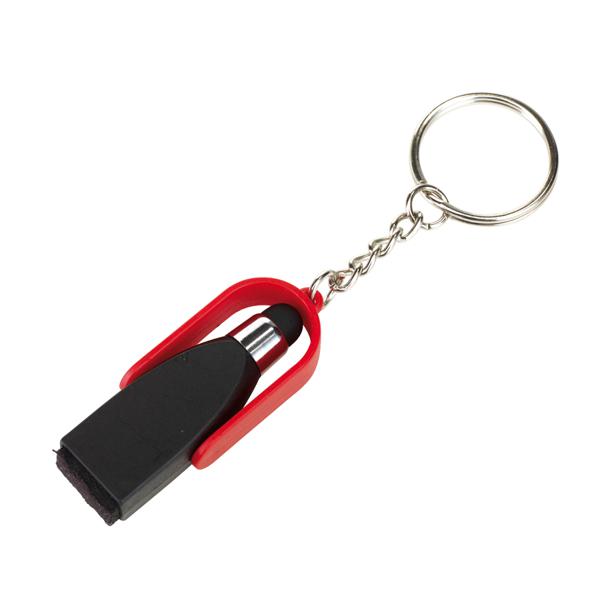 Schlüsselanhänger SMART CLEAN (schwarz, rot)